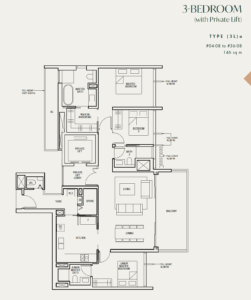 the-avenir-3-bedroom-private-lift-type(3L)a-floor-plan